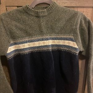 Green and blue secondhand old navy sweater
